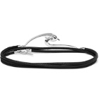 Shaun Leane - Leather and Sterling Silver Wrap Bracelet - Silver