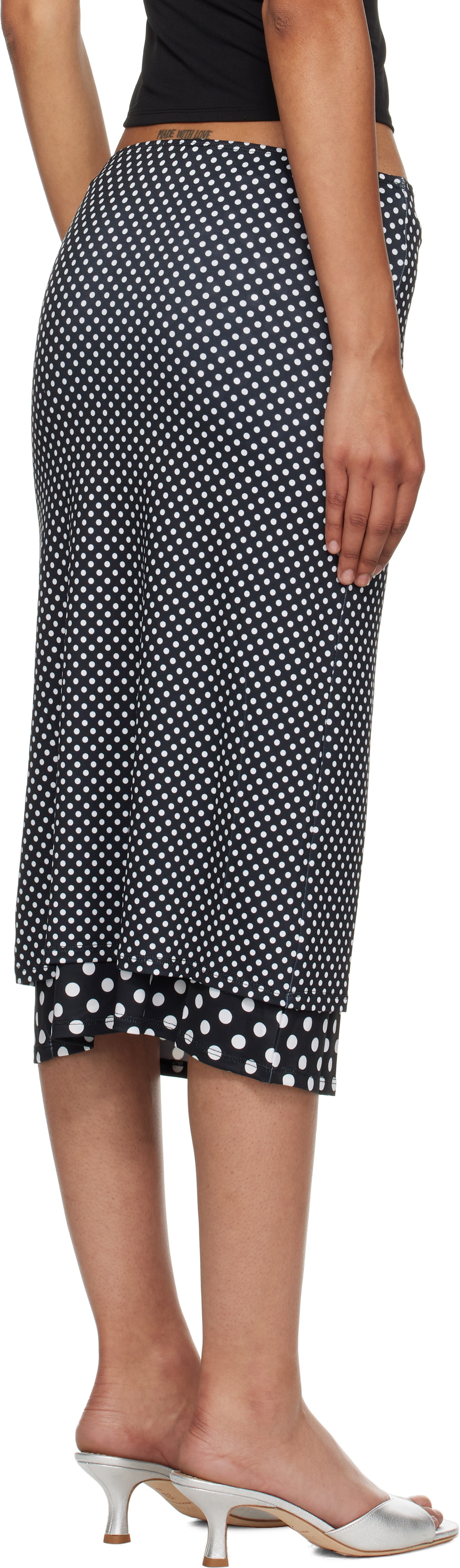Miaou Black & White Maria Maxi Skirt