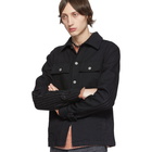 Maison Margiela Black Denim and Pinstripe Jacket