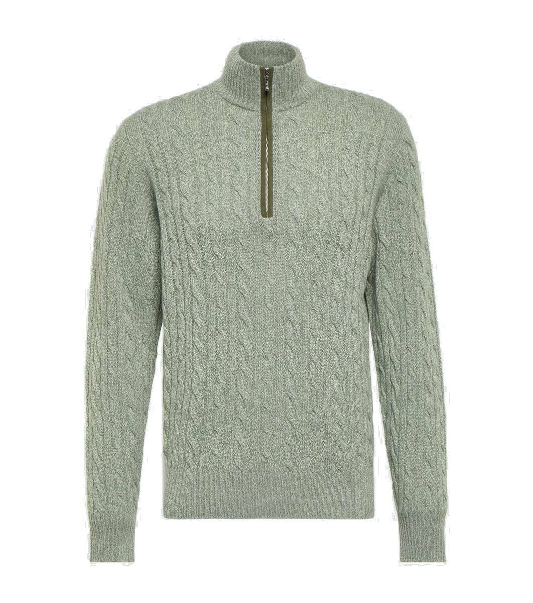 Loro Piana Treccia cable-knit cashmere sweater Loro Piana