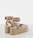 Valentino Garavani Rockstud leather espadrille sandals