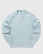 C.P. Company Cotton Diagonal Fleece Sweatshirts   Crewneck Blue - Mens - Sweatshirts