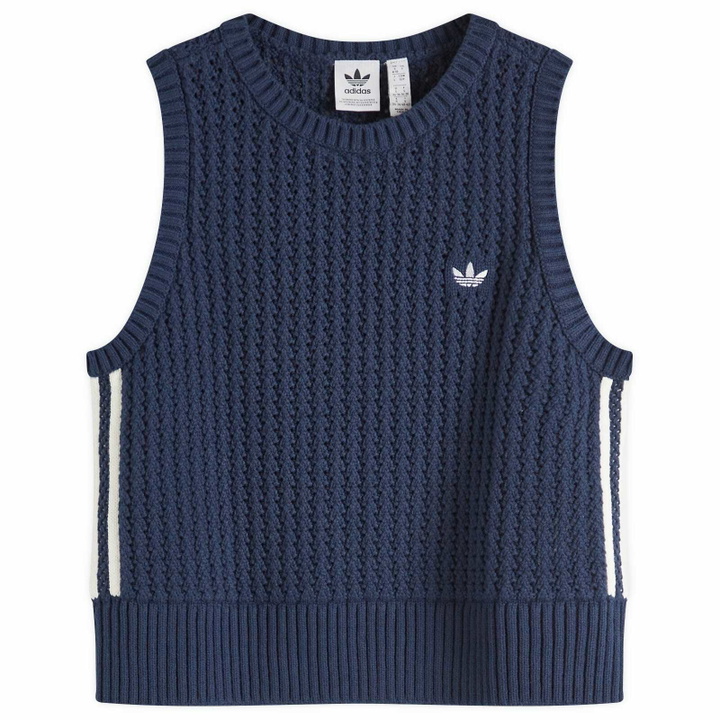 Photo: Adidas Women's Knitted Vest in Night Indigo