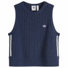 Adidas Women's Knitted Vest in Night Indigo