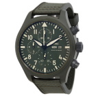 IWC Pilot Top Gun Woodland Chronograph Automatic Green Dial Mens Watch IW389106