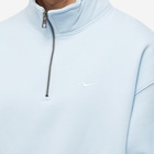 Nike Men's NRG Quarter Zip Top in Celestine Blue/White