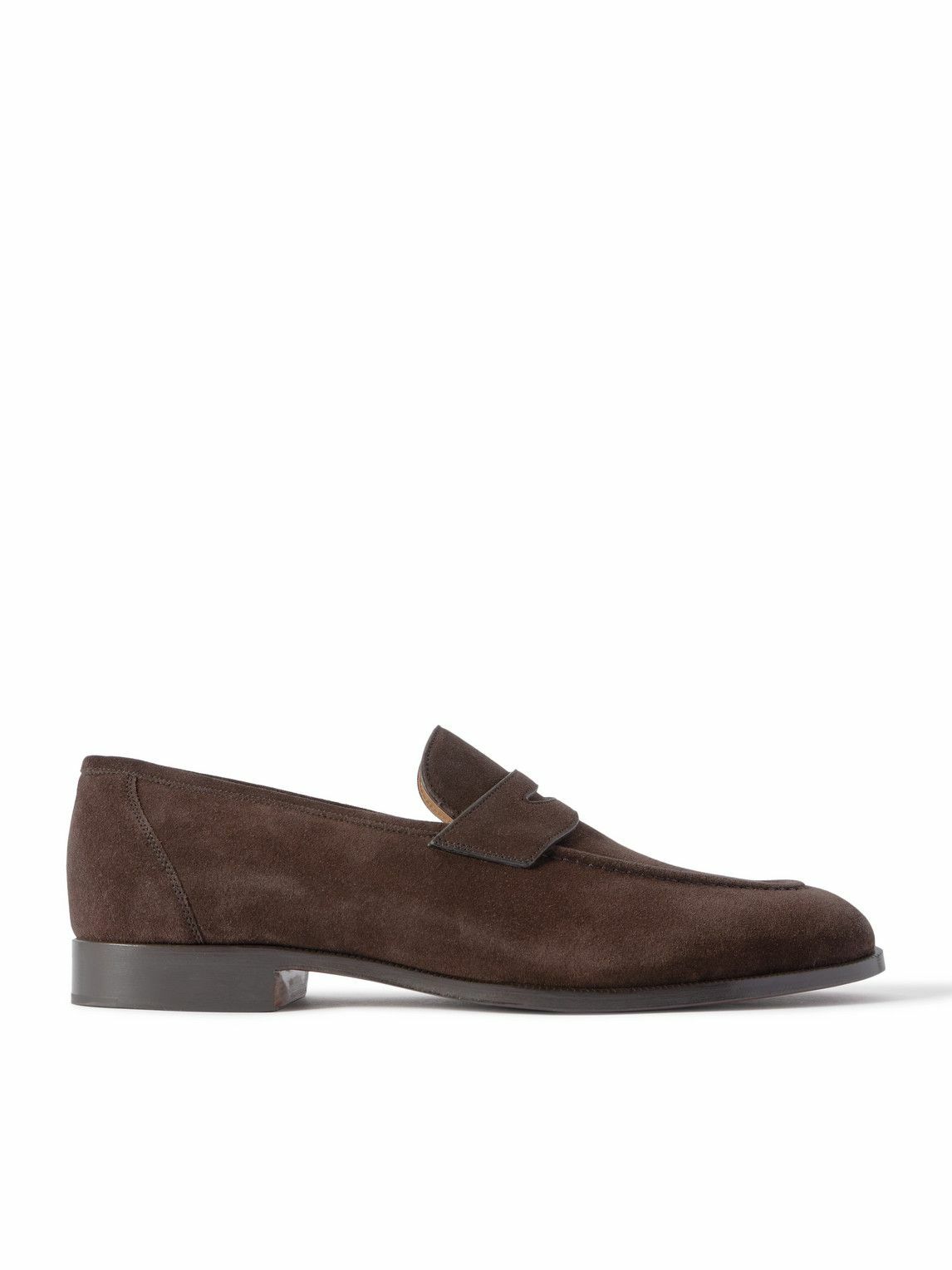 Loro Piana - Sergio Walk Suede Penny Loafers - Brown