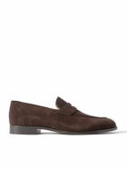 Loro Piana - Sergio Walk Suede Penny Loafers - Brown