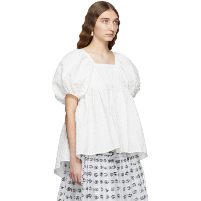 Cecilie Bahnsen White Rita Blouse