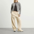 DUNST Women's Boucle Wide Leg Sweatpants in Cream