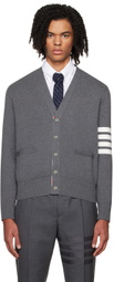 Thom Browne Gray 4-Bar Cardigan