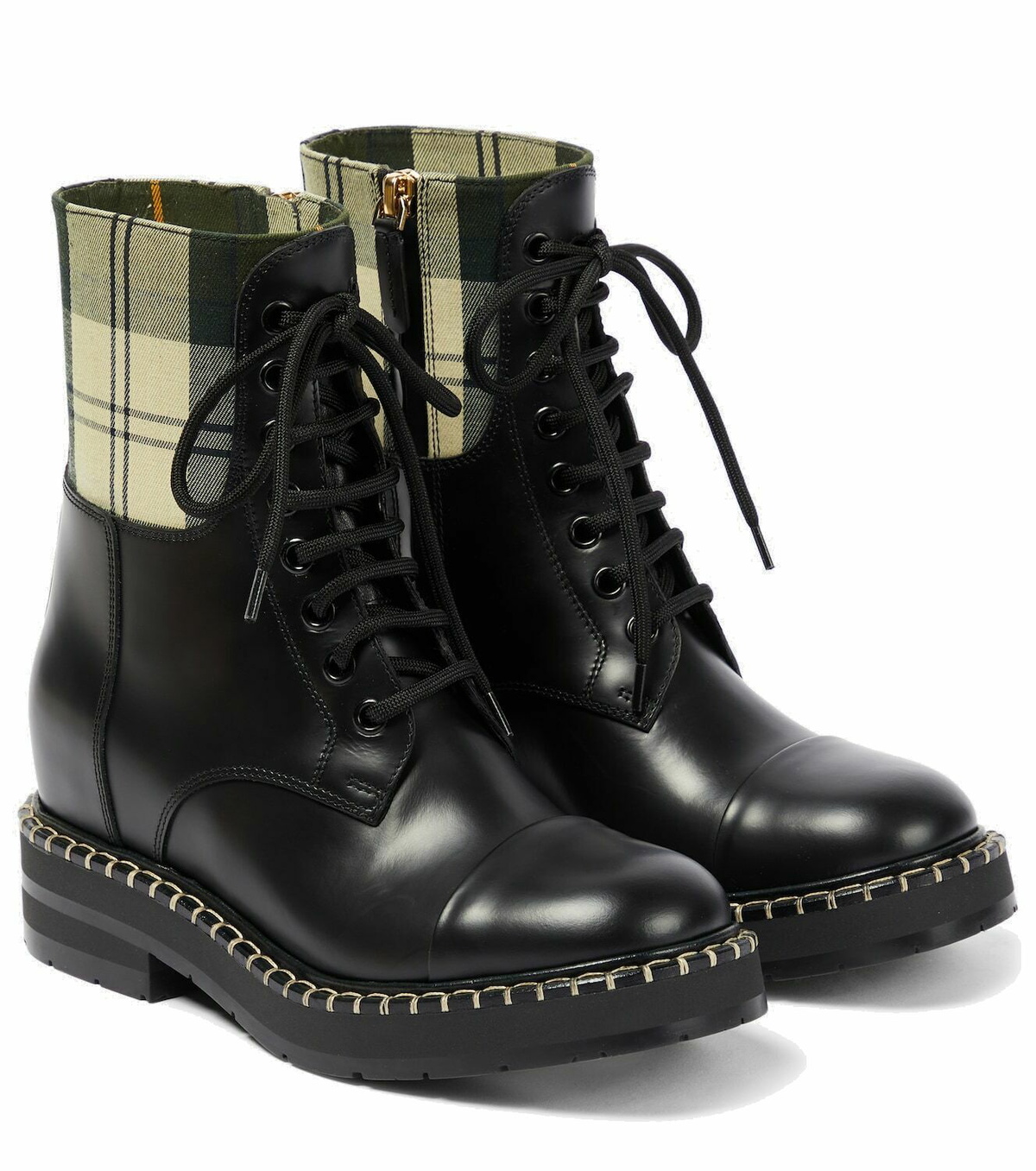 Chloé Black Calf Leather Bos Taurus Ankle Boots