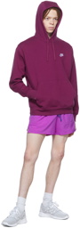 Nike Purple Cotton Hoodie
