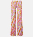 Pucci Manuba jersey satin wide-leg pants