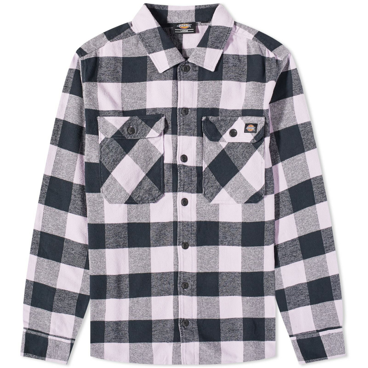 Dickies Men's New Sacramento Check Shirt in Purple Rose Dickies Construct