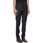 Dunhill Navy Tropical Wool Travel Trousers