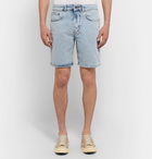 NN07 - Slim-Fit Washed Stretch-Denim Shorts - Men - Light denim