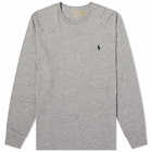 Polo Ralph Lauren Men's Long Sleeve T-Shirt in Dark Vintage Heather