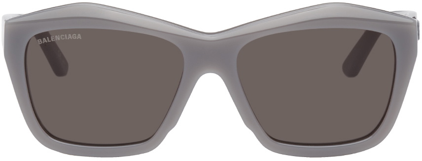 Balenciaga Grey Square Sunglasses Balenciaga
