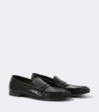 The Row Theo leather penny loafers
