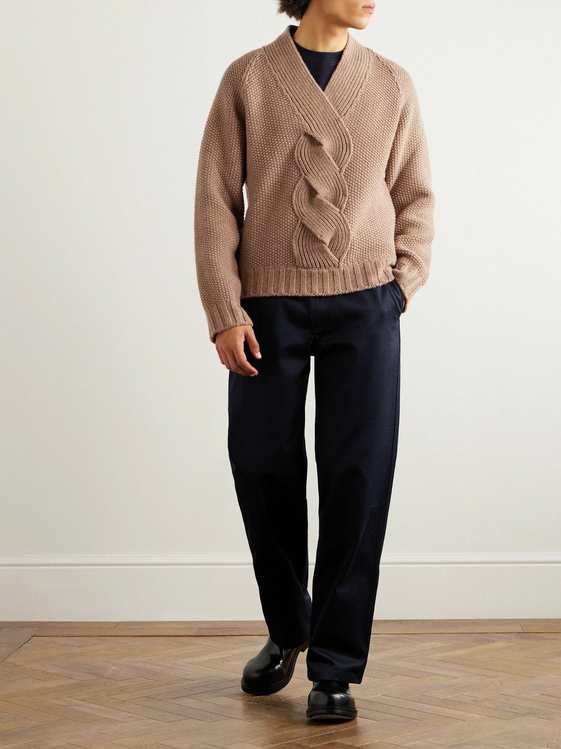 Etro - Cable-Knit Wool Sweater - Neutrals