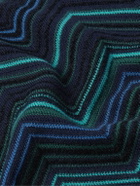 Missoni - Chevron Cotton-Blend Sweater - Blue