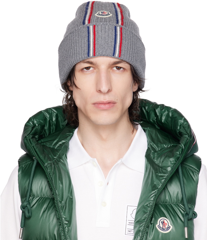 Photo: Moncler Gray Rolled Brim Beanie