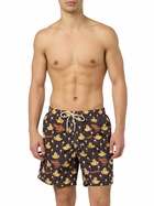 MC2 Saint Barth Man Lightweight Fabric Swim-shorts Lighting With Cryptopuppets Aperitif Print | Cryptopuppets Special Edition