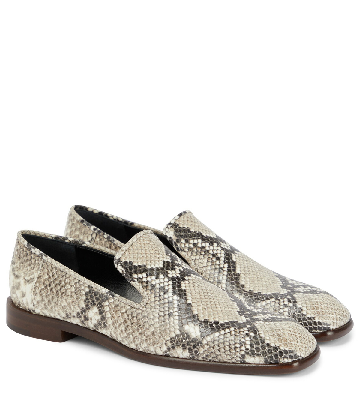 Victoria Beckham - Hanna snake-print leather loafers Victoria Beckham