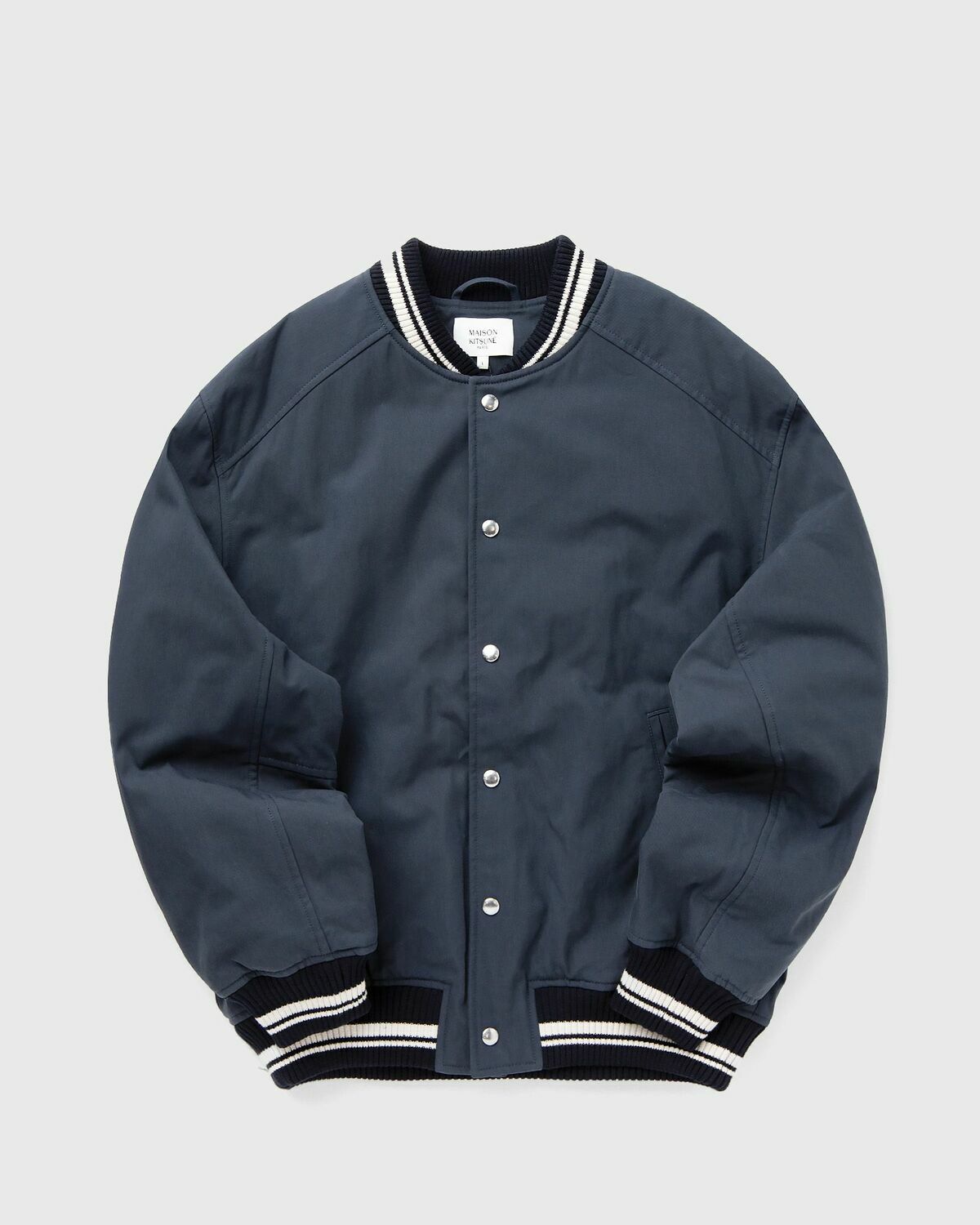 Maison Kitsune TEDDY BLOUSON Blue Mens Bomber Jacket