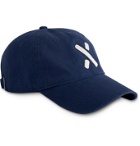 Alex Mill - Embroidered Garment-Dyed Cotton-Canvas Baseball Cap - Blue