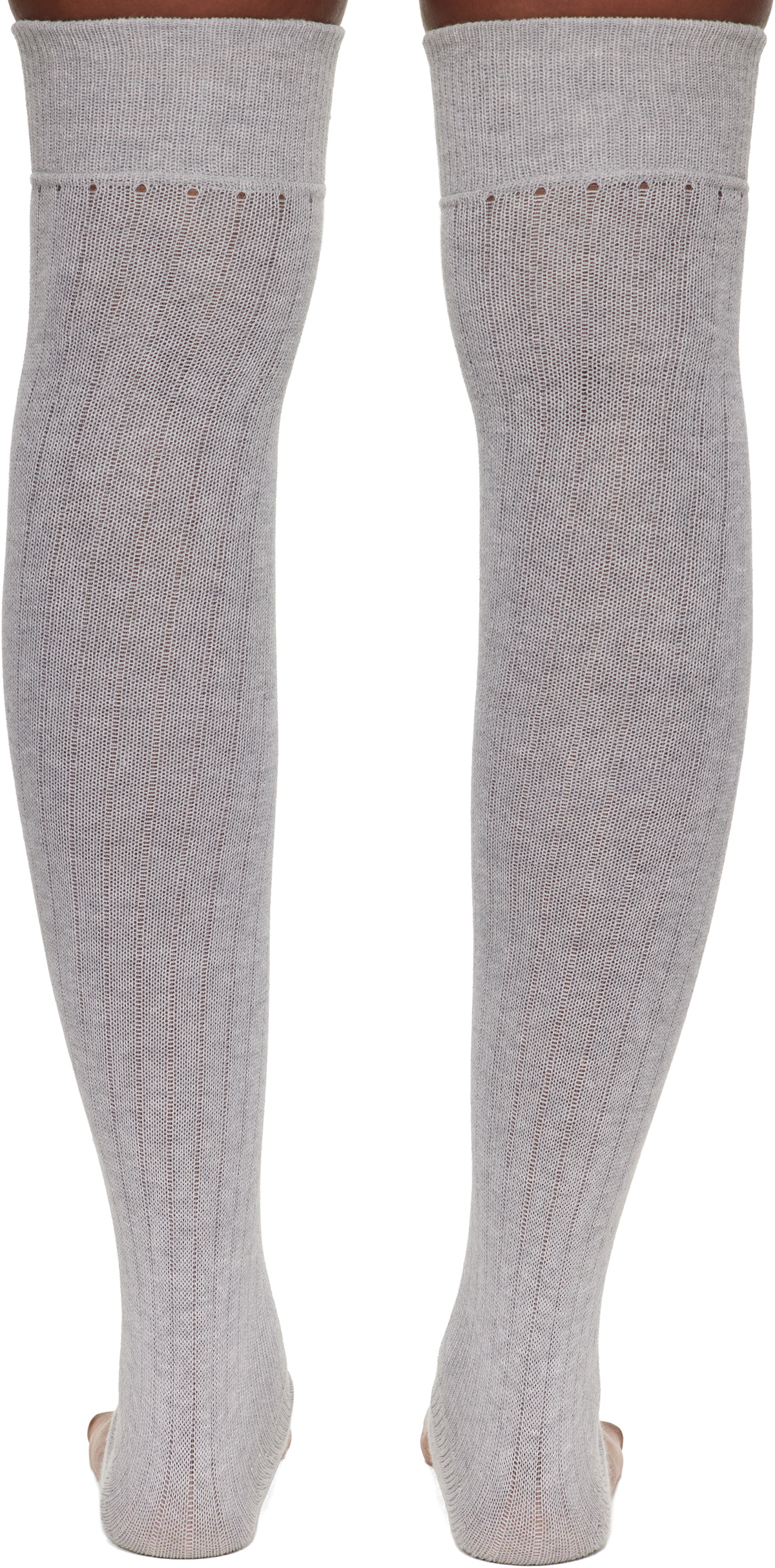 Julie Kegels Gray Thong Socks