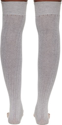 Julie Kegels Gray Thong Socks
