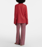 Oséree Lumière striped wide-leg pants
