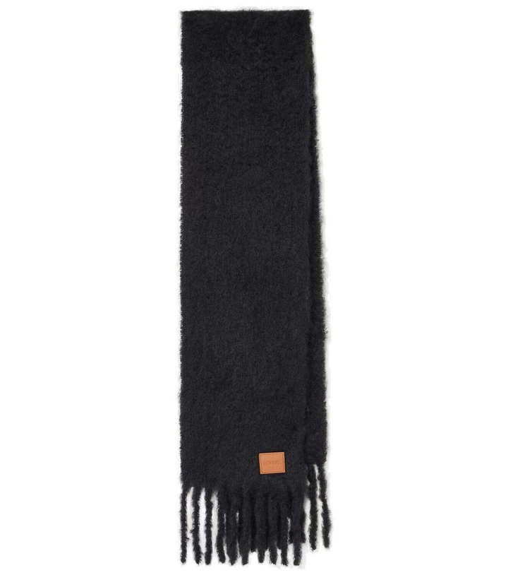 Photo: Loewe Anagram mohair and wool-blend scarf