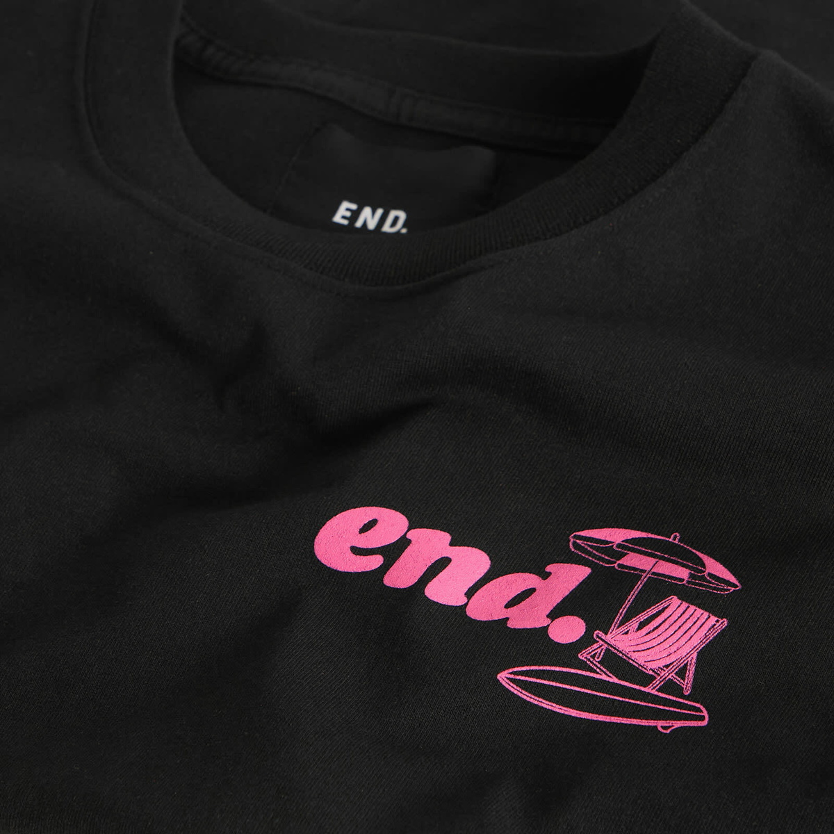 END. Coastal Board Repairs T-Shirt in Black