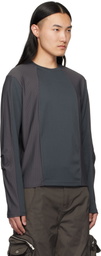 FFFPOSTALSERVICE Gray Diffraction Knit Longsleeve T-shirt