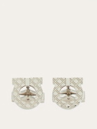 Ferragamo Mens Gancini cufflinks in Silver