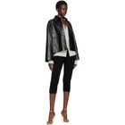 Nour Hammour Black Darcy Leather Jacket