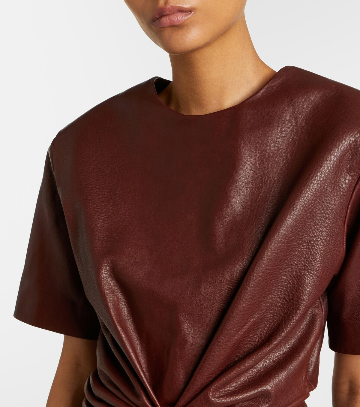 Magda Butrym Cropped leather top