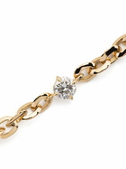 Lizzie Mandler Fine Jewelry 18K Yellow Gold XS Knife Edge Diamond Bracelet