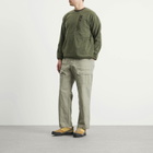 Manastash Men's Grid Fleece Crew Sweat in Olive