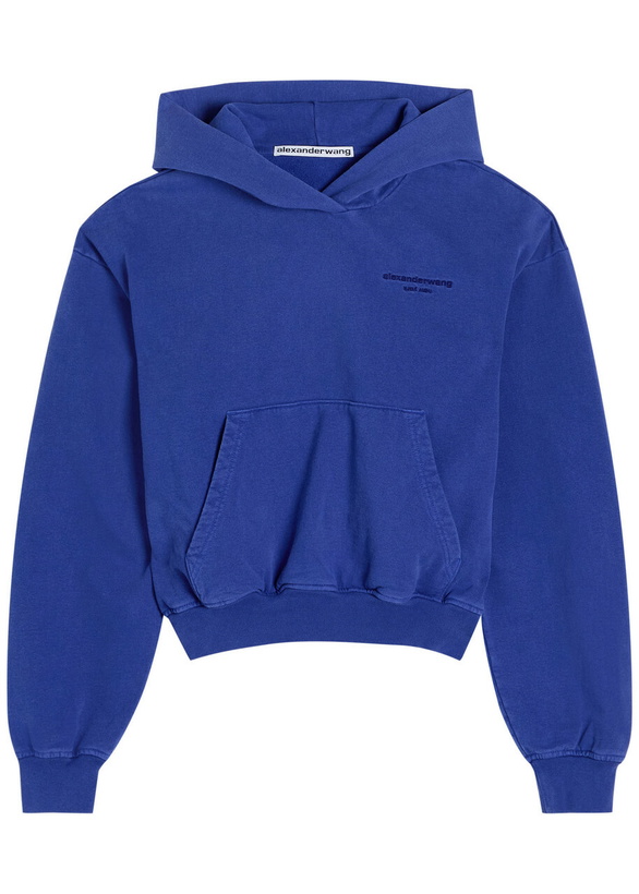 Photo: Alexander Wang Hooded Cotton Sweatshirt Blue