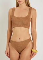Hunza G Coverage Xandra Crinkle Bikini - Brown - One Size