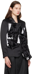 Comme des Garçons Black Ruffle Blazer