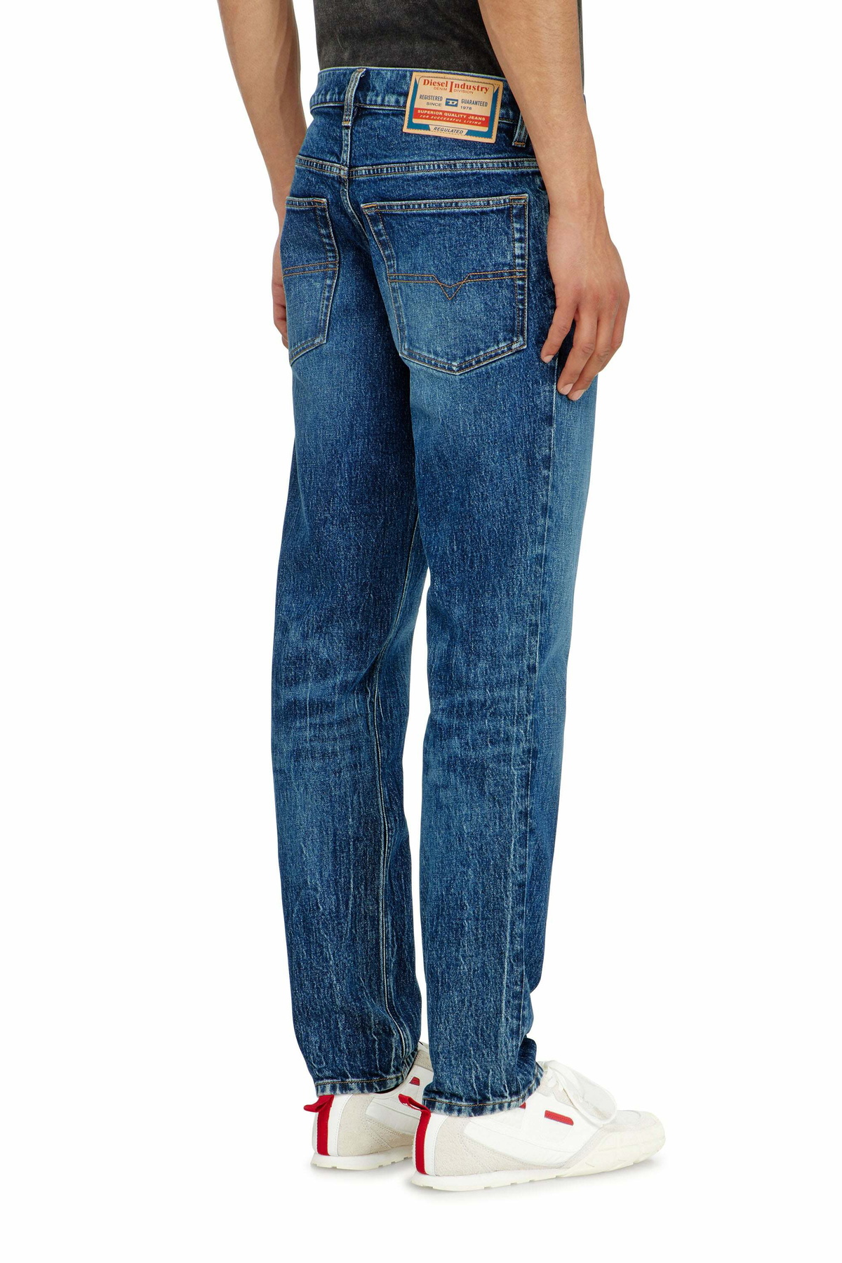 Diesel Regular Jeans Regular Waist 2023 D-Finitive, Dark blue, Button fly