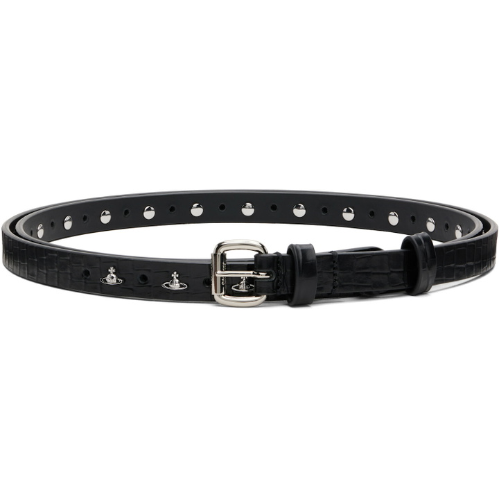 Photo: Vivienne Westwood Black Mini Alex Orb Stud Belt