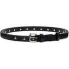 Vivienne Westwood Black Mini Alex Orb Stud Belt