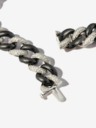 SHAY 18K Black And White Gold Curb Link Diamond Bracelet