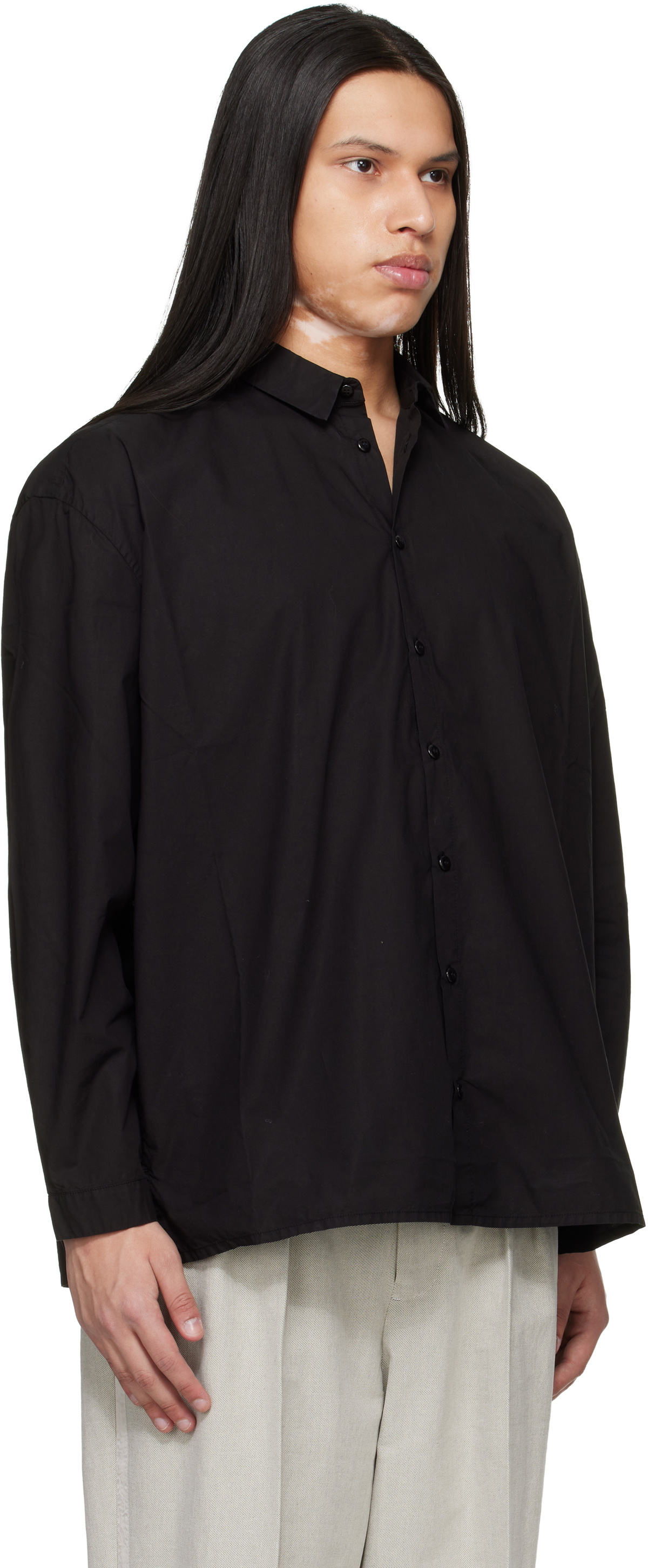 Toogood Black 'The Draughtsman' Shirt